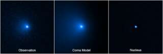 Cette séquence montre comment le noyau de la Comète C/2014 UN271 (Bernardinelli-Bernstein) a été isolée de la vaste enveloppe de poussière et de gaz