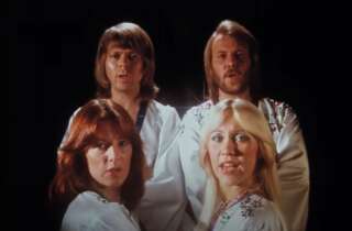 ABBA dans le clip de<i> Money, money, money</i> réédité en 4K en 2009.
