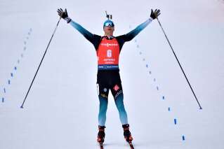 Biathlon: le Français Emilien Jacquelin champion du monde de la poursuite
