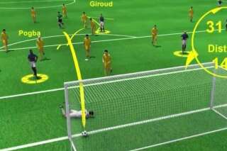 France-Australie: les buts de Griezmann et Pogba décortiqués en 3D
