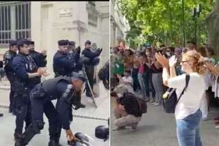 À Nîmes et Lille, les policiers ont applaudi les soignants