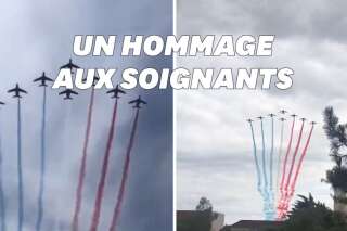 Les avions de la Patrouille de France survolent Paris un 15 juillet, surprenant ses habitants