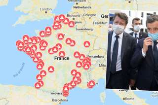 Carte: Le masque aussi obligatoire à Nice et Bayonne