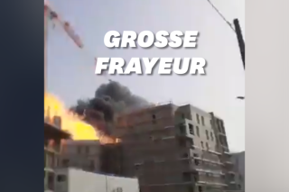 Les images de l'explosion qui a eu lieu sur un chantier près de Lyon