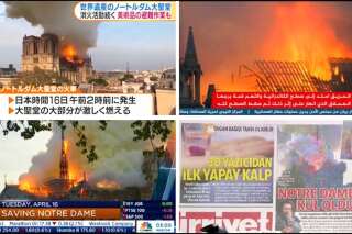 L'incendie de Notre-Dame sur toutes les chaînes du monde