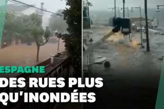 Espagne: Les images des pluies torrentielles en Catalogne
