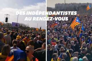 À Perpignan, une foule immense au meeting de l'indépendantiste catalan Puigdemont