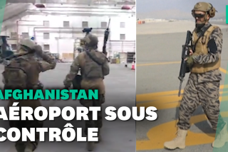 À l'aéroport de Kaboul, les talibans paradent en vainqueur
