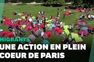 Île-de-France: un camp de 500 migrants, notamment Afghans, s'installe devant la préfecture