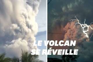 Le volcan Taal aux Philippines se réveille en crachant une fumée remplie d’éclairs