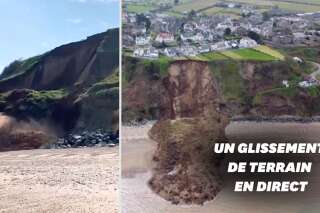 L'effondrement d'une falaise au Pays de Galles aurait pu tourner au drame