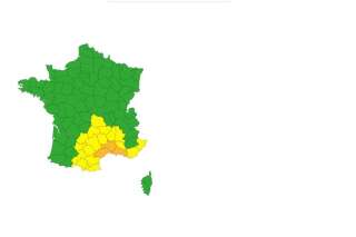 Météo: Gard, Hérault et Bouches-du-Rhône en alerte orange inondations et orages