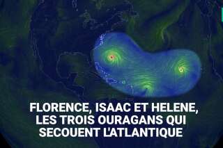 Les images impressionnantes de Florence, Isaac et Helene, les trois ouragans qui secouent l'Atlantique