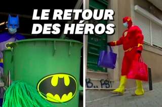 À Lisbonne, éboueurs et livreurs honorés en costumes de super-héros