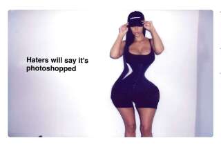 Kim Kardashian répond avec humour à ceux qui l'accusent d'utiliser Photoshop