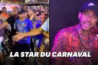 Neymar, en convalescence au Brésil, s'amuse bien au carnaval de Rio