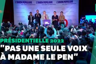 Les résultats chez Mélenchon, entre vote anti-Le Pen et larmes