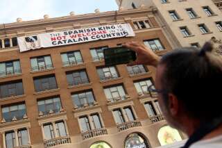 À Barcelone, les indépendantistes catalans ont profité de l'hommage aux victimes des attentats pour se faire entendre