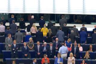 Coup d'éclat des pro-Brexit au Parlement européen pour leur 1ère session