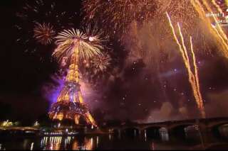 Le feu d'artifice du 14 juillet à Paris, même sans public, a attiré du monde