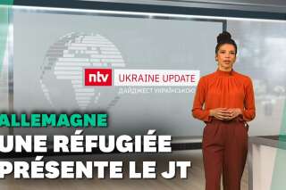 Ukraine: une journaliste réfugiée présente le journal télé en Allemagne