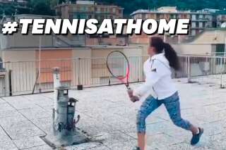 En Italie, le confinement n'a pas empêché ces deux-là de jouer au tennis