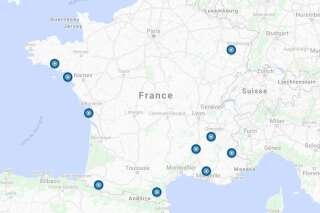 La carte des 10 plus gros séismes en France métropolitaine depuis 1900