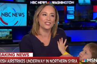 Une journaliste de NBC interrompue en plein direct par son fils