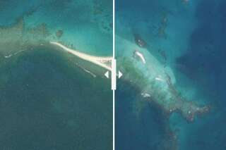 Cette île a complètement disparu après le passage d'un ouragan