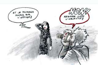 Marion Cotillard en femme fatale sur l'affiche des César 2017
