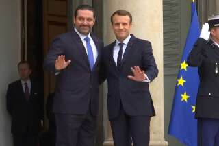 Les images de l'arrivée de Saad Hariri, reçu par Emmanuel Macron à l'Élysée