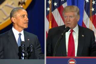Barack Obama vs Donald Trump: deux discours, deux ambiances, deux présidents
