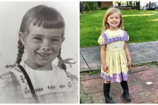 Pour leur rentrée en maternelle, depuis 1950, toutes les filles de cette famille portent la même robe