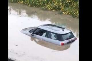 Orages: les images de routes sous les eaux en Île-de-France après les intempéries
