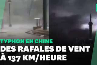 Le typhon In-Fa balaye Shanghai et l'Est de la Chine