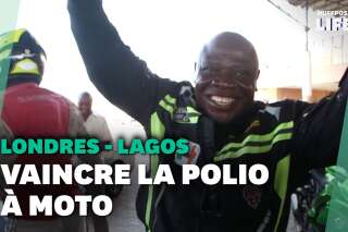 Entre Londres et Lagos au Nigeria, il fait 13.000 km à moto pour la lutte contre la poliomyélite