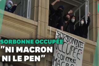 À la Sorbonne, la manifestation contre Macron - Le Pen émaillée de tensions