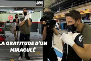 Romain Grosjean a remercié ceux qui lui ont sauvé la vie