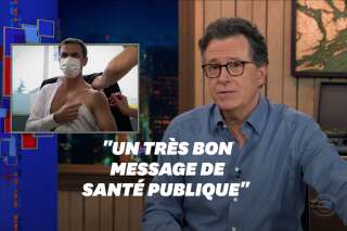 La photo d'Olivier Véran se faisant vacciner a inspiré Stephen Colbert