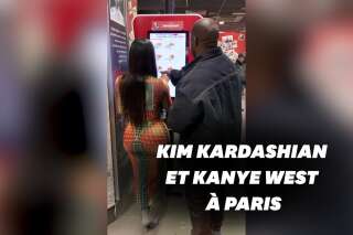 Kim Kardashian et Kanye West au KFC de Strasbourg-Saint-Denis à Paris