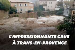 À Trans-en-Provence, les intempéries provoquent une impressionnante crue