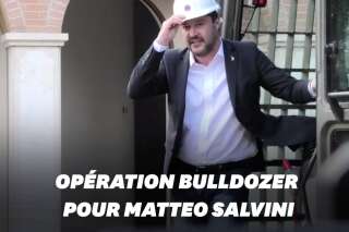 Matteo Salvini détruit au bulldozer une villa de la mafia italienne