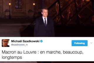 L'interminable marche de Macron au Louvre vaut le détour(nement)