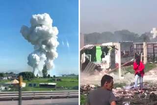 Les images de l'explosion dans un entrepôt de feux d'artifice qui a fait 12 morts au Mexique
