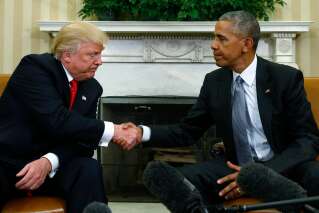 Donald Trump et Barack Obama ont échangé leurs premiers mots dans le Bureau Ovale