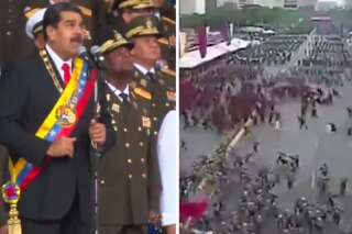Venezuela: les images de la panique après l'explosion qui a interrompu Maduro en plein discours