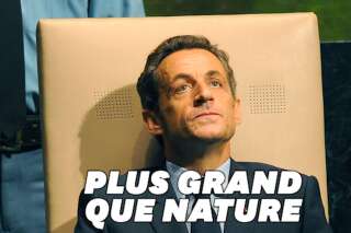 Les subterfuges pour grandir Sarkozy avant l'escalier de 
