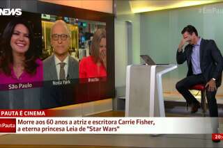 Ce journaliste brésilien a gagné la palme du mauvais goût pour sa blague sur Carrie Fisher