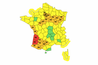 Pluie-inondation: la Gironde et les Landes en vigilance rouge