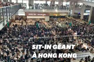À l'aéroport de Hong Kong, les vols annulés à cause du sit-in géant